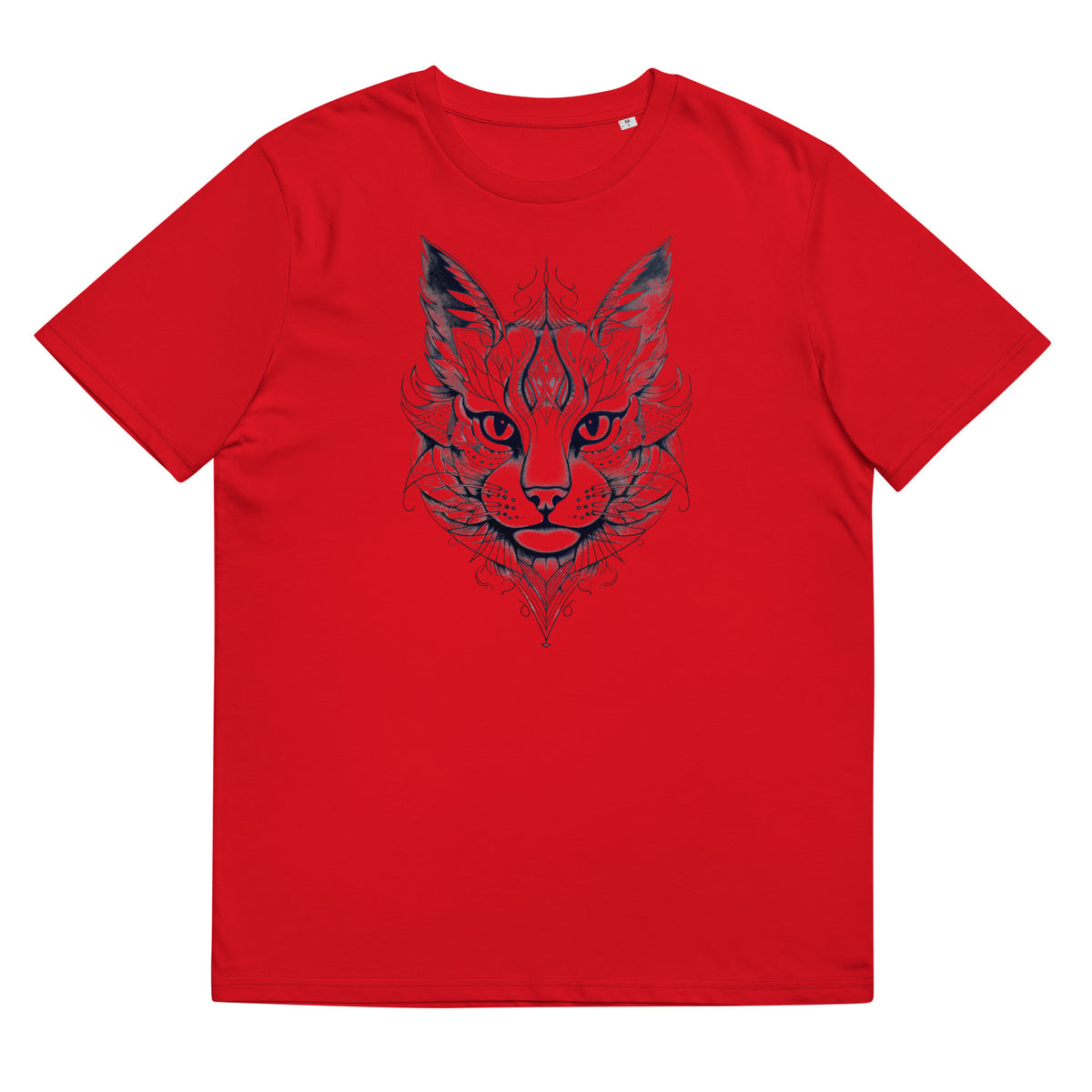 T-Shirt - Frontprint - Katzenkopf - Line Art