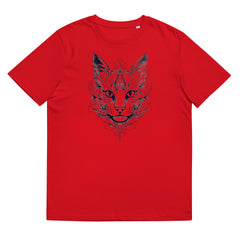 T-Shirt - Frontprint - Katzenkopf - Line Art