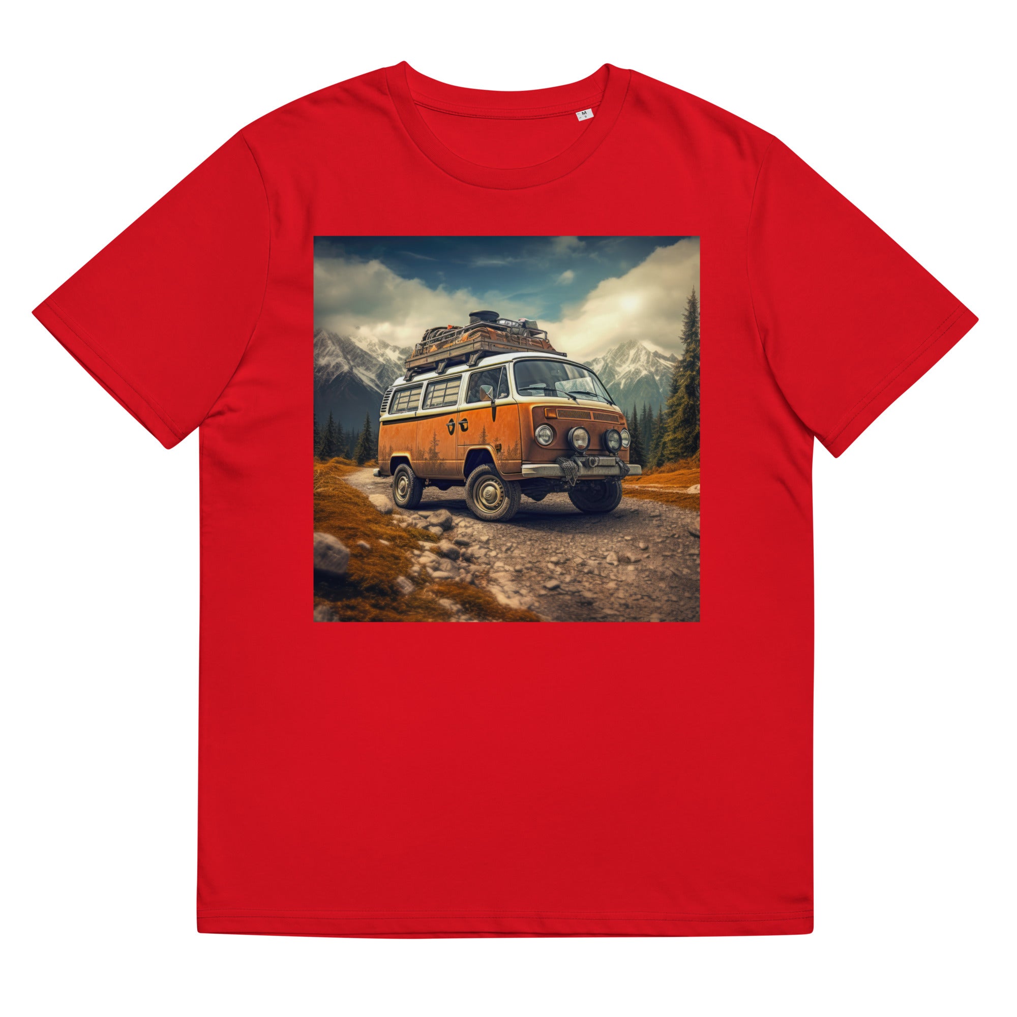 T-Shirt - Frontprint - Camper standing in wilderness