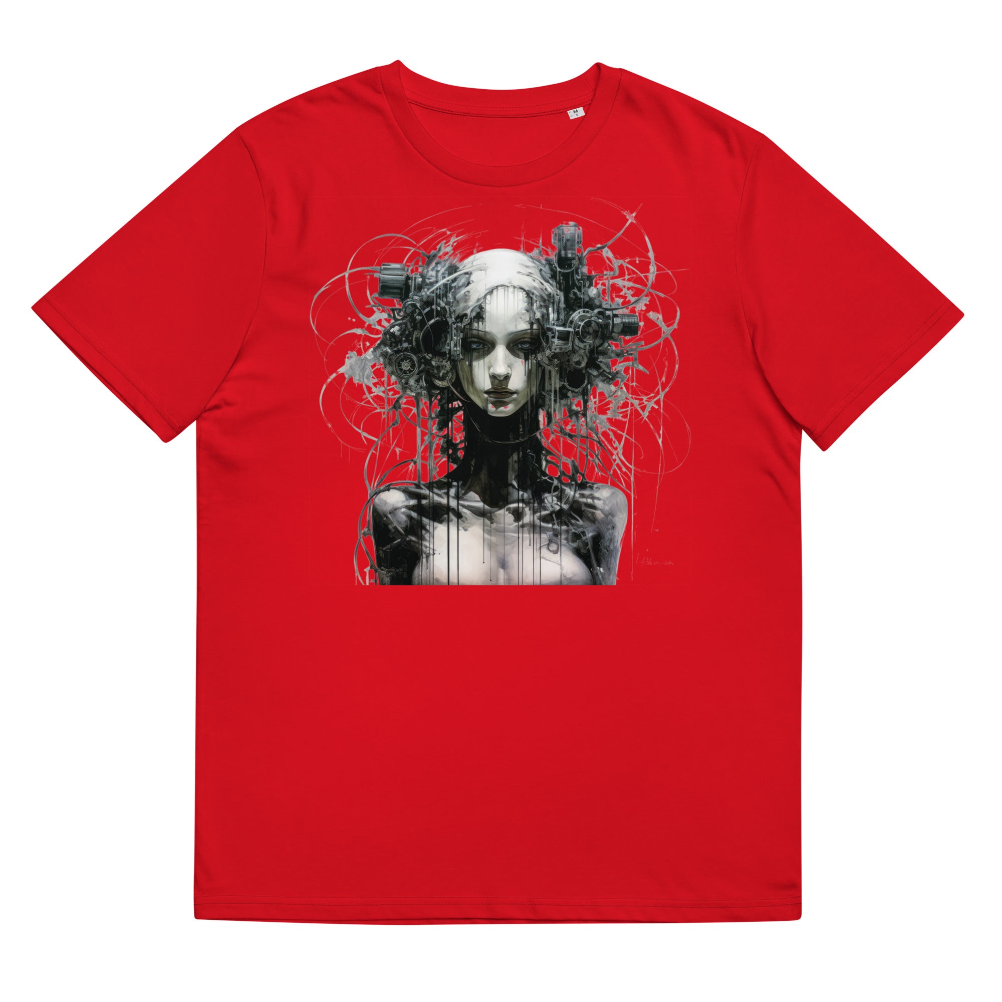 T-shirt - front print - cyberpunk woman