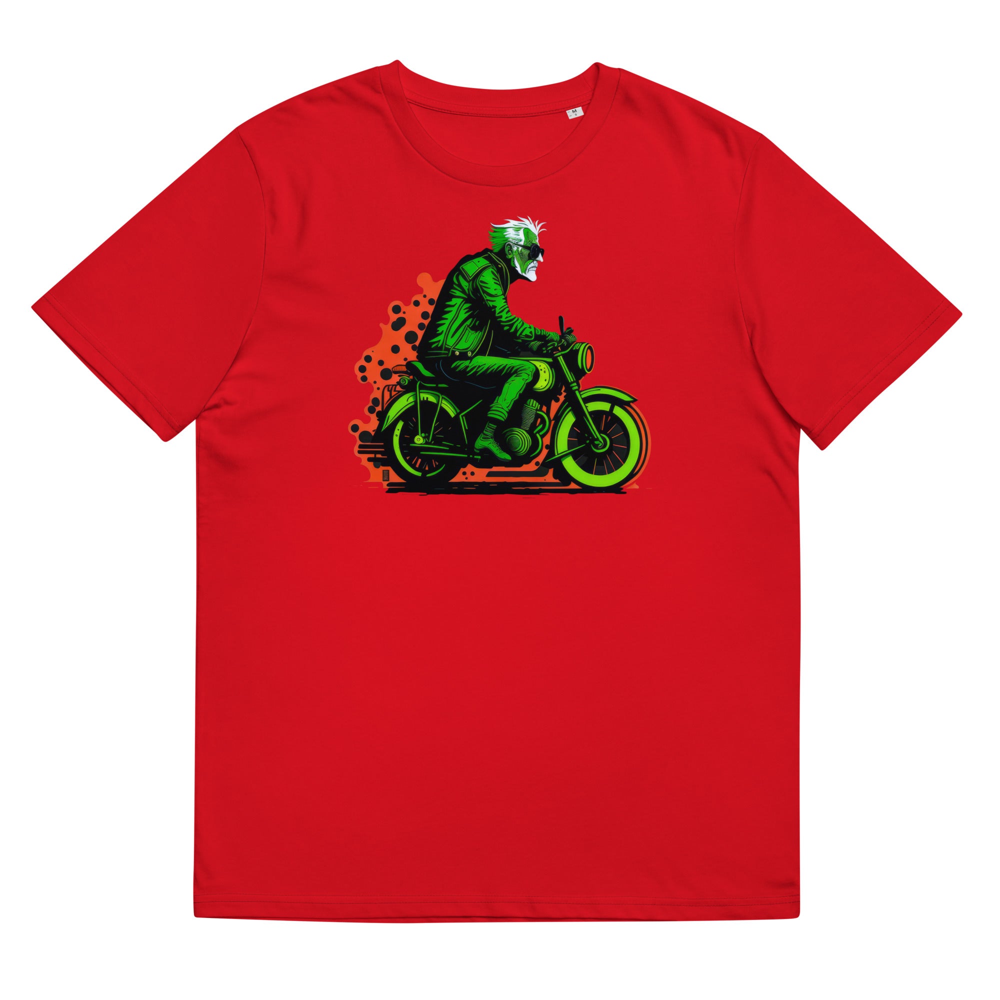 T-Shirt - Frontprint - Opa auf Motorrad