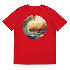 T-Shirt - Frontprint - Wave and hills