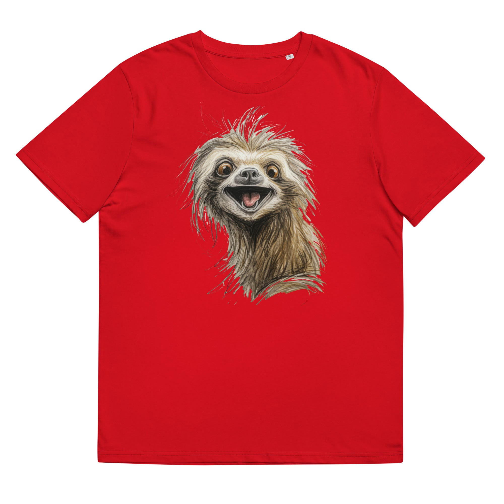 T-Shirt - Frontprint - Sloth Scribble