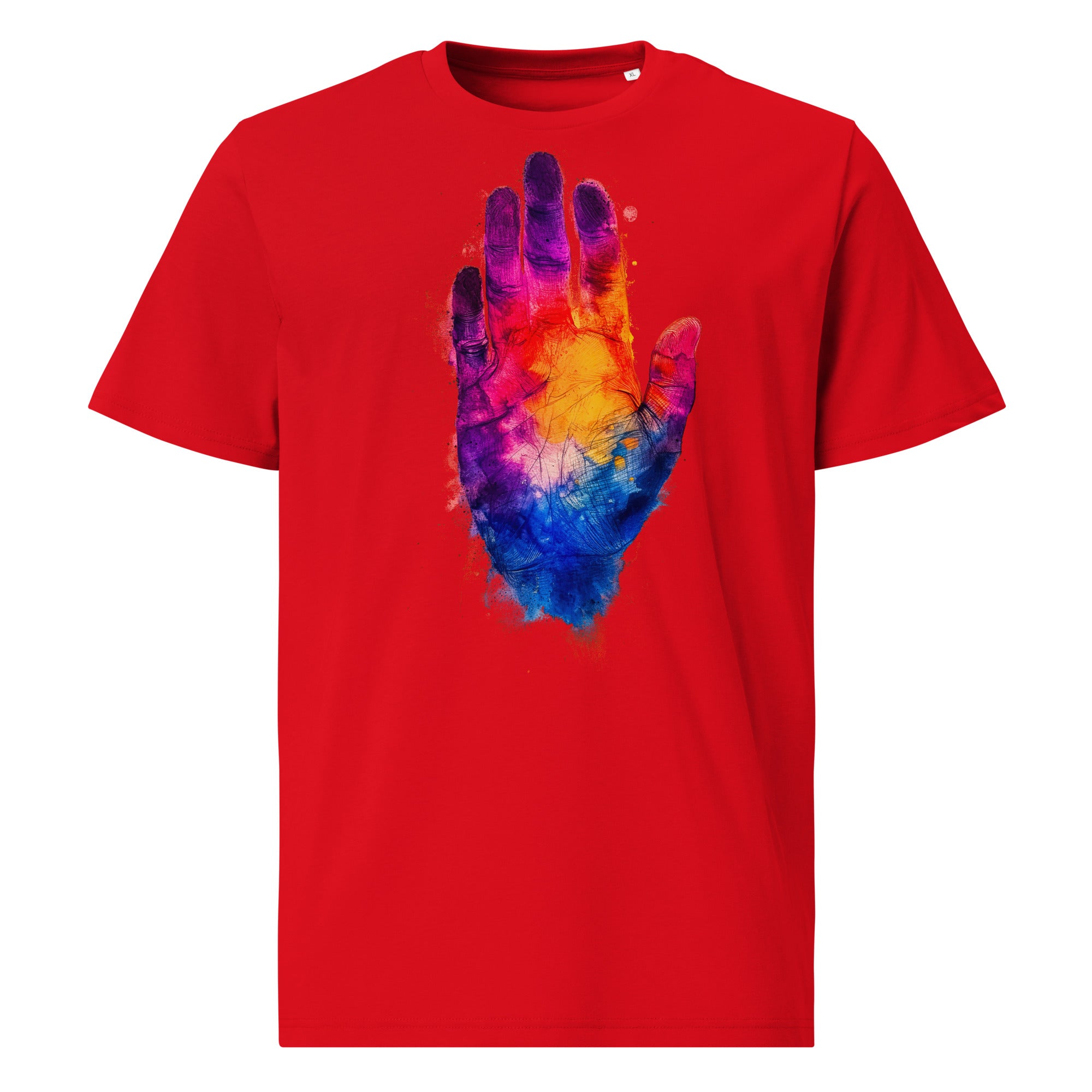 T-Shirt - Frontprint - Colorful Hand