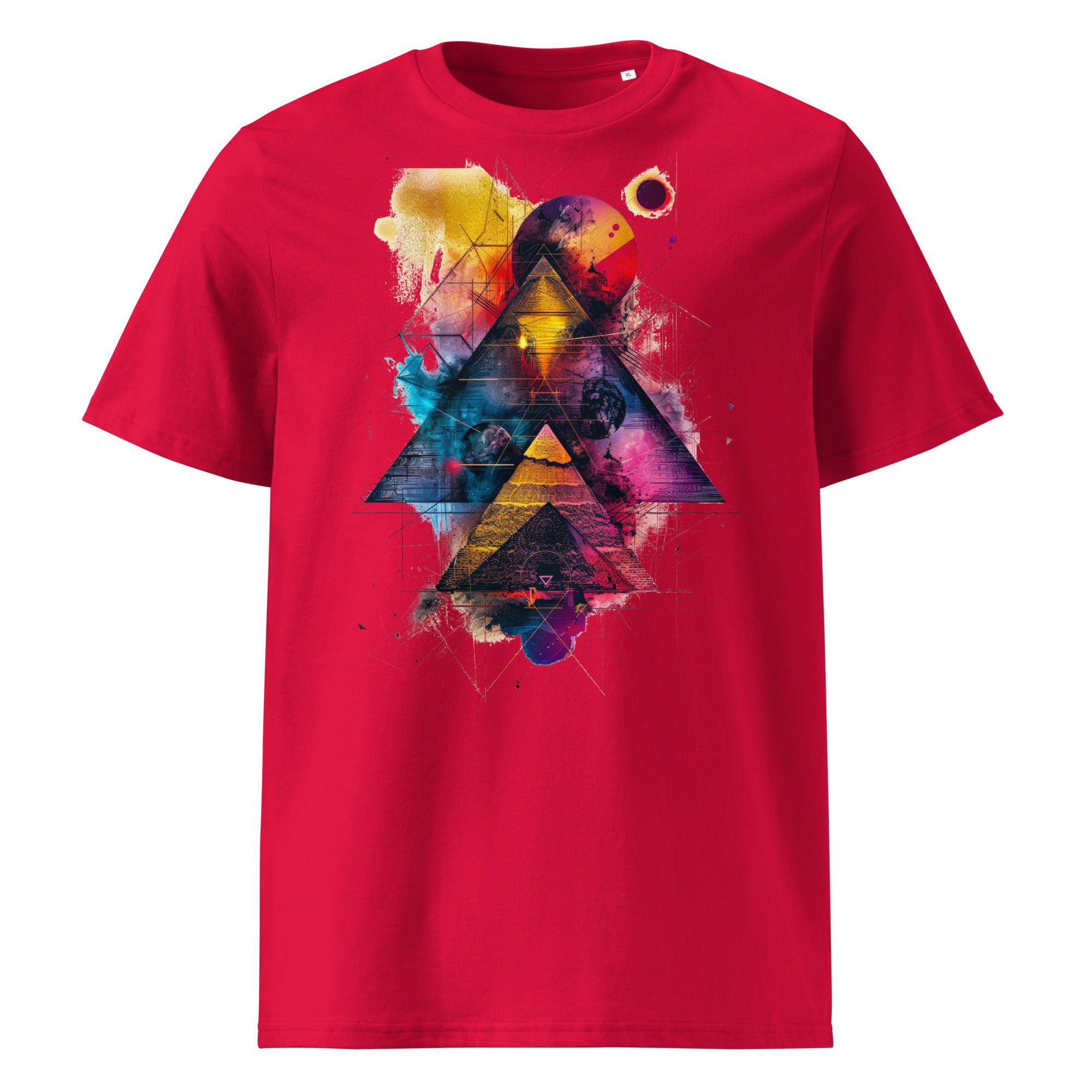 T-Shirt - Frontprint - Pyramides in Color