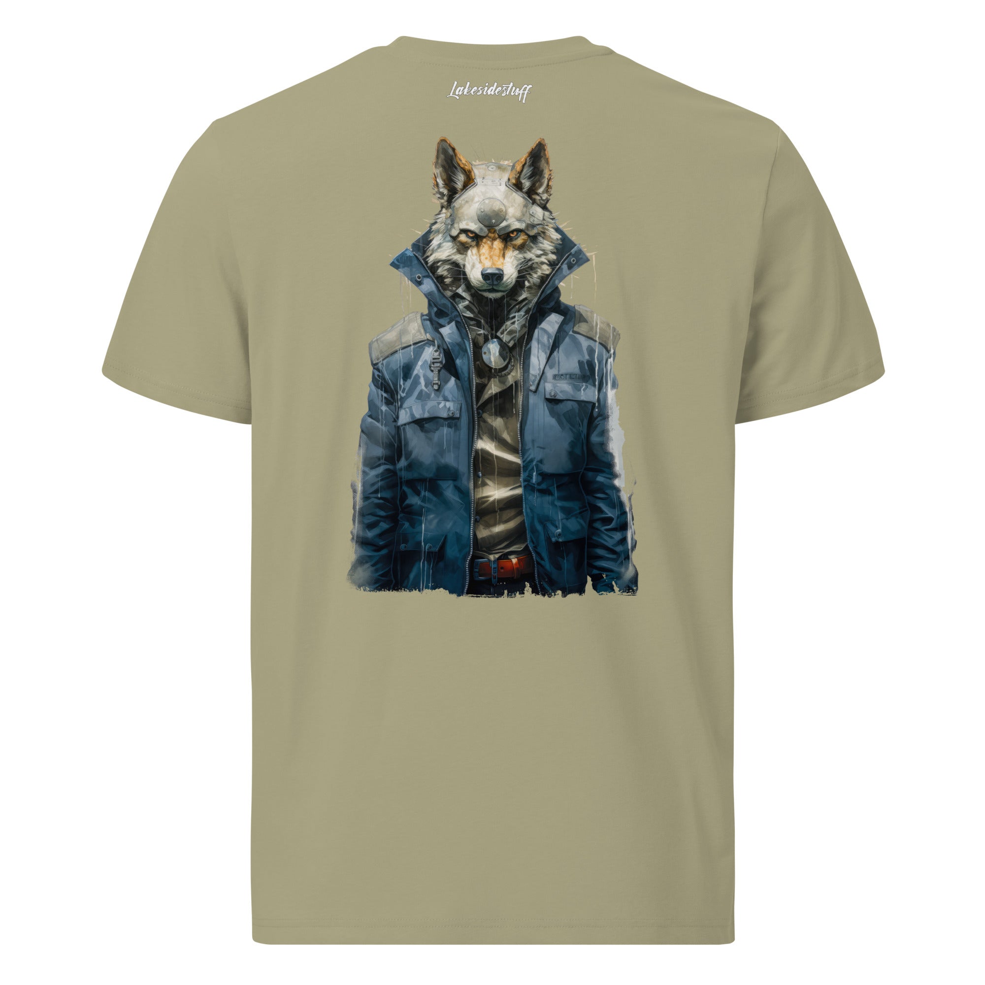 T-Shirt - Backprint - Wolf in jacket