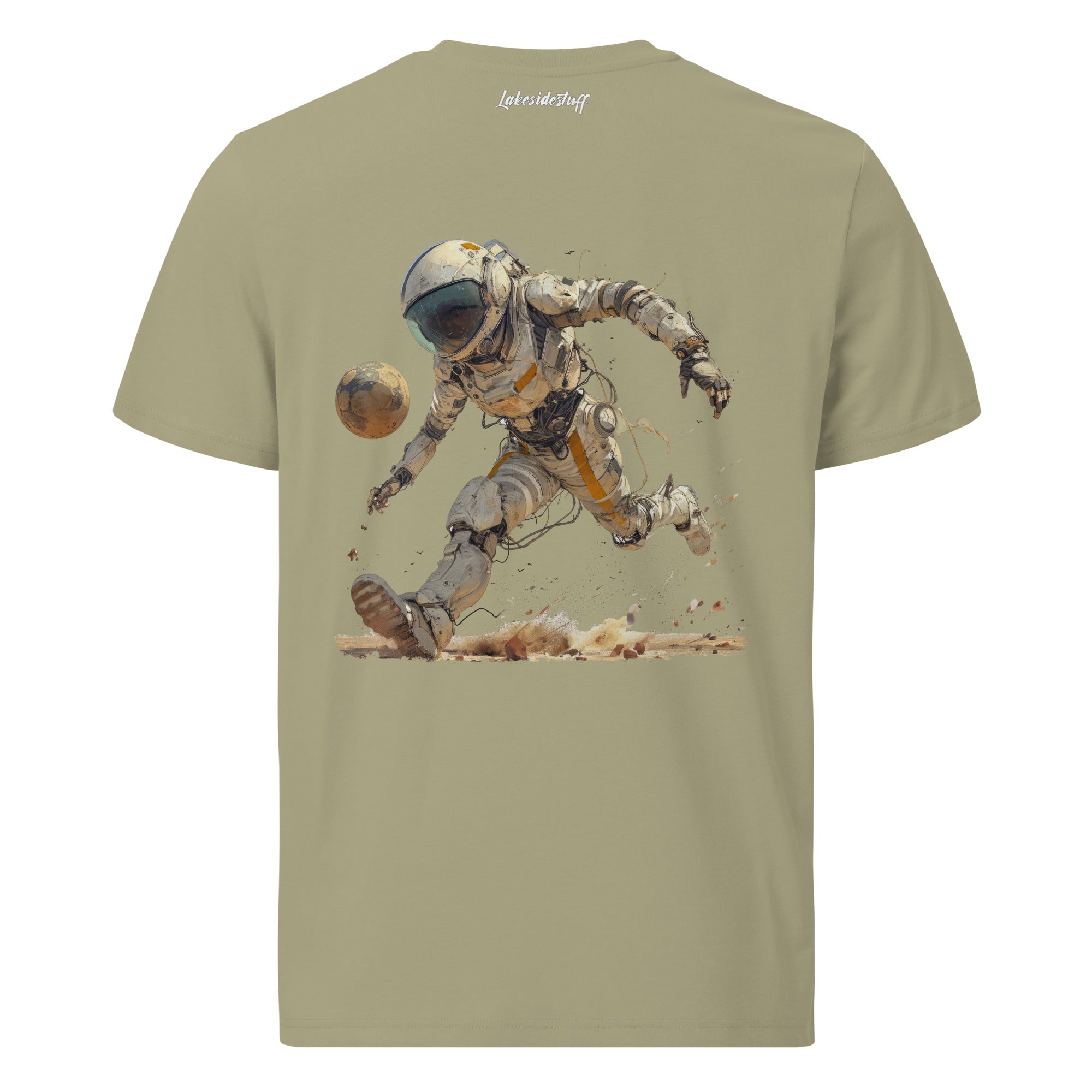 T-Shirt - Backprint - Football on the moon