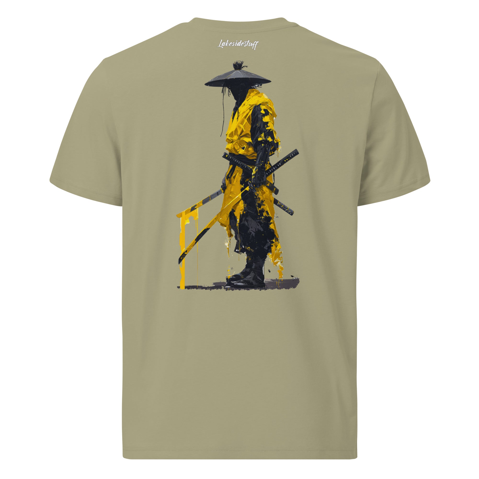 T-Shirt - Backprint - Yellow Samurai