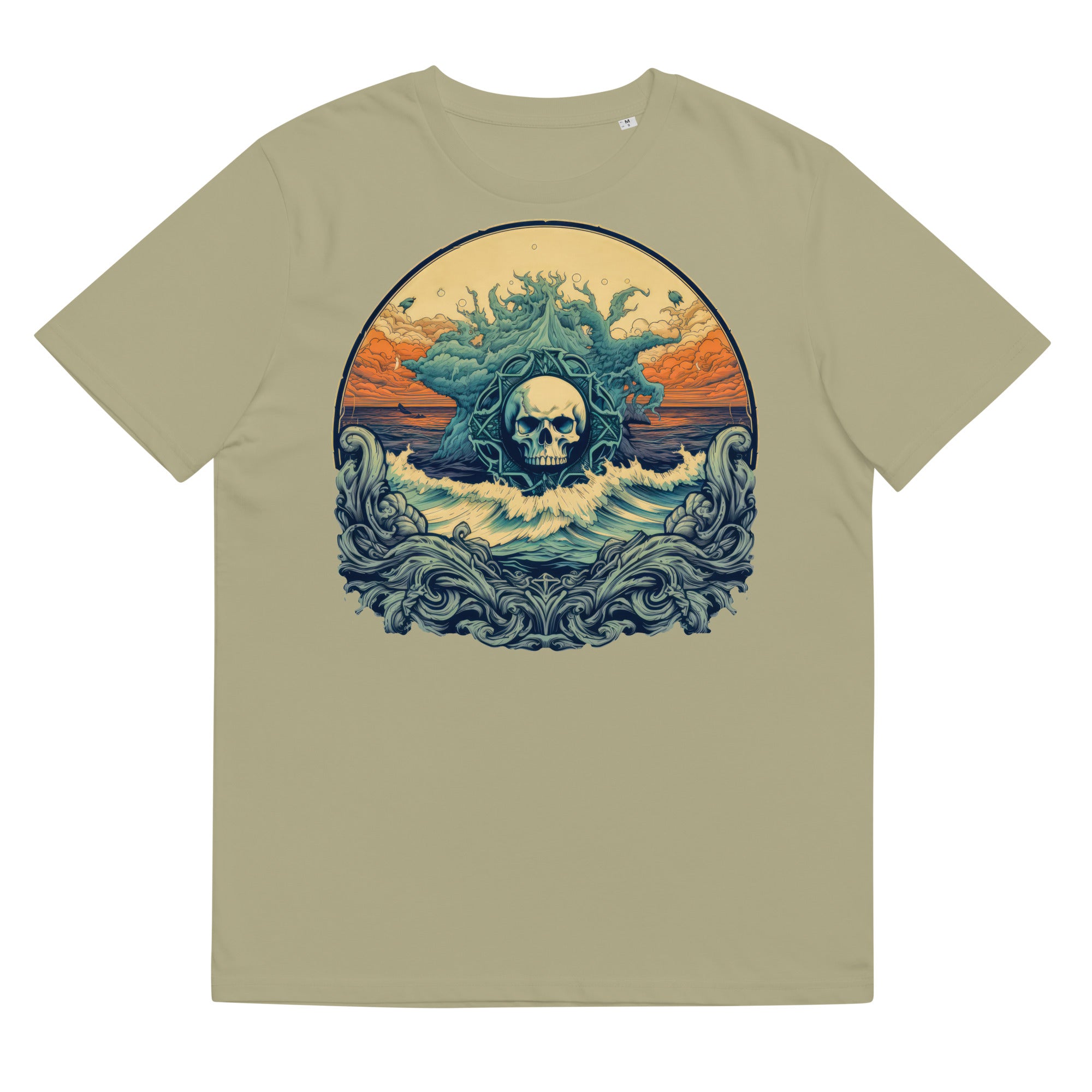 T-shirt - front print - Ocean Skull Emblem