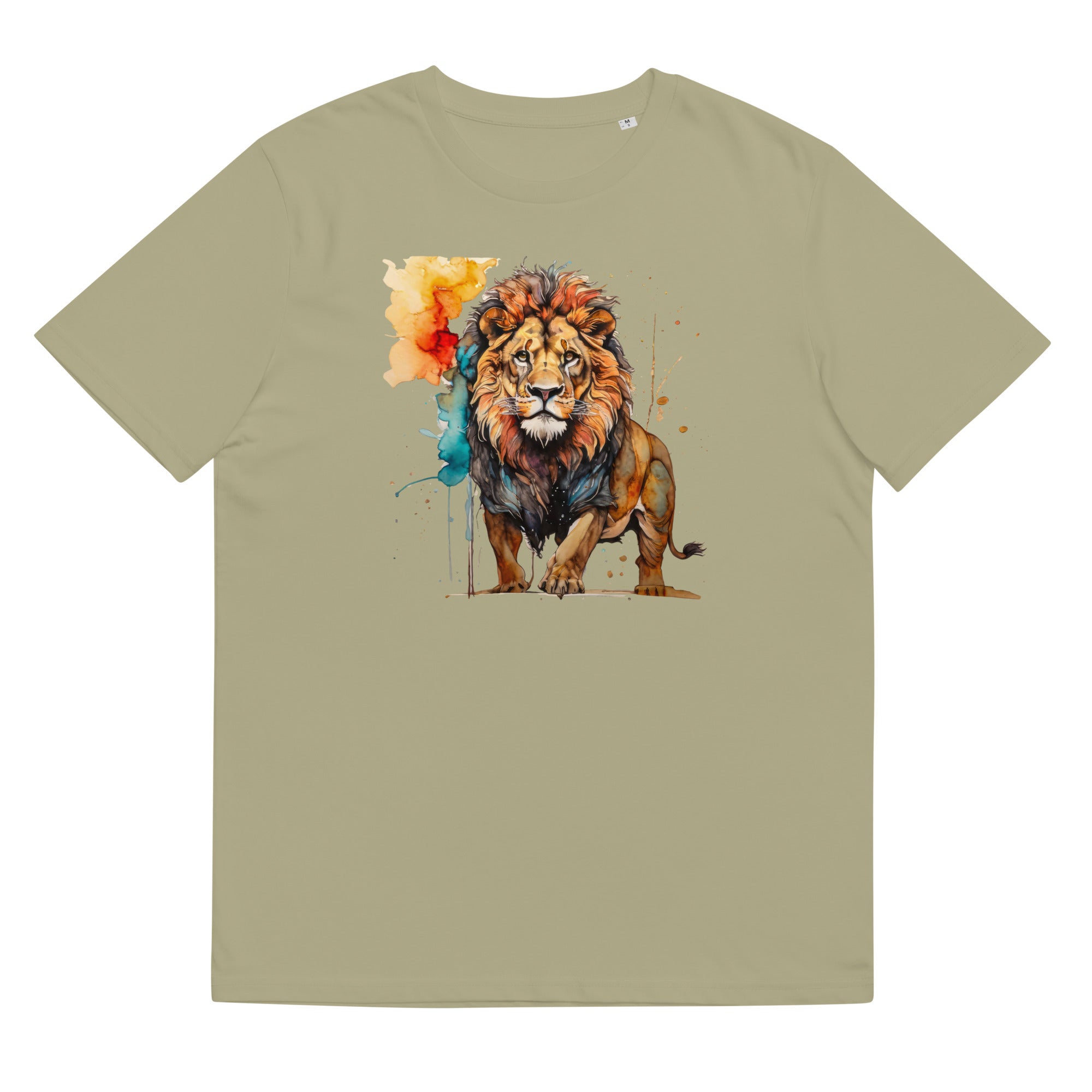 T-Shirt - Frontprint - Lion watercolor