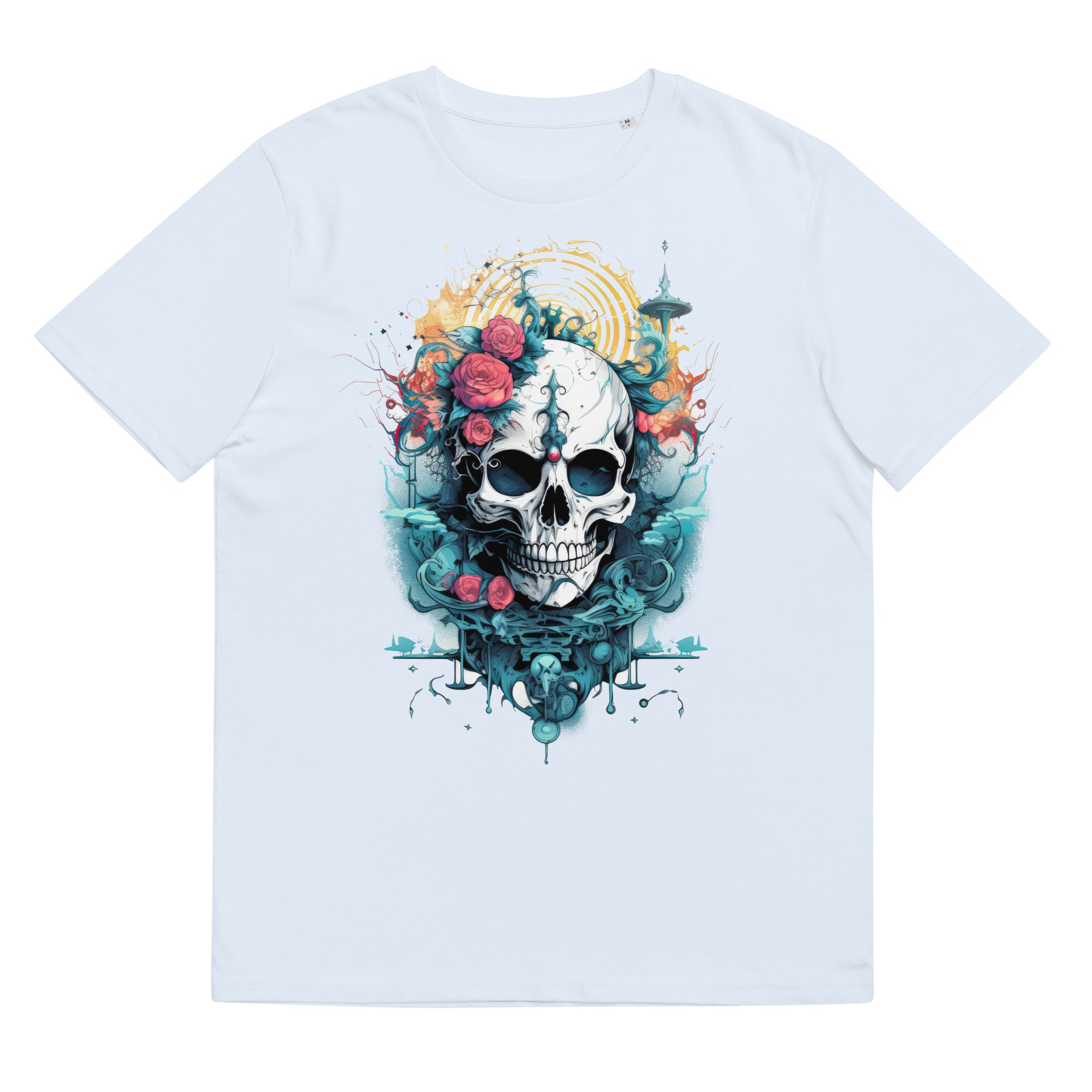 T-Shirt - Frontprint - Totenkopf Scribble