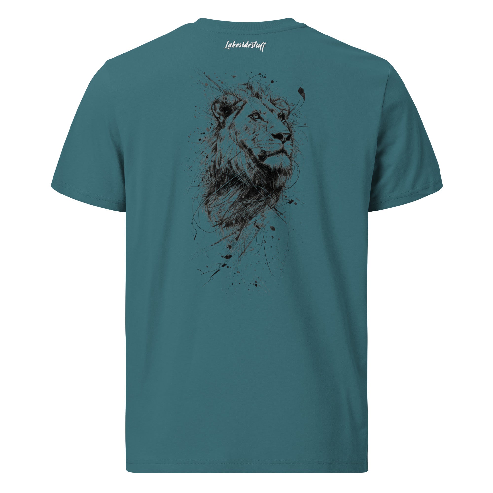 T-Shirt - Backprint - Lion Line Art
