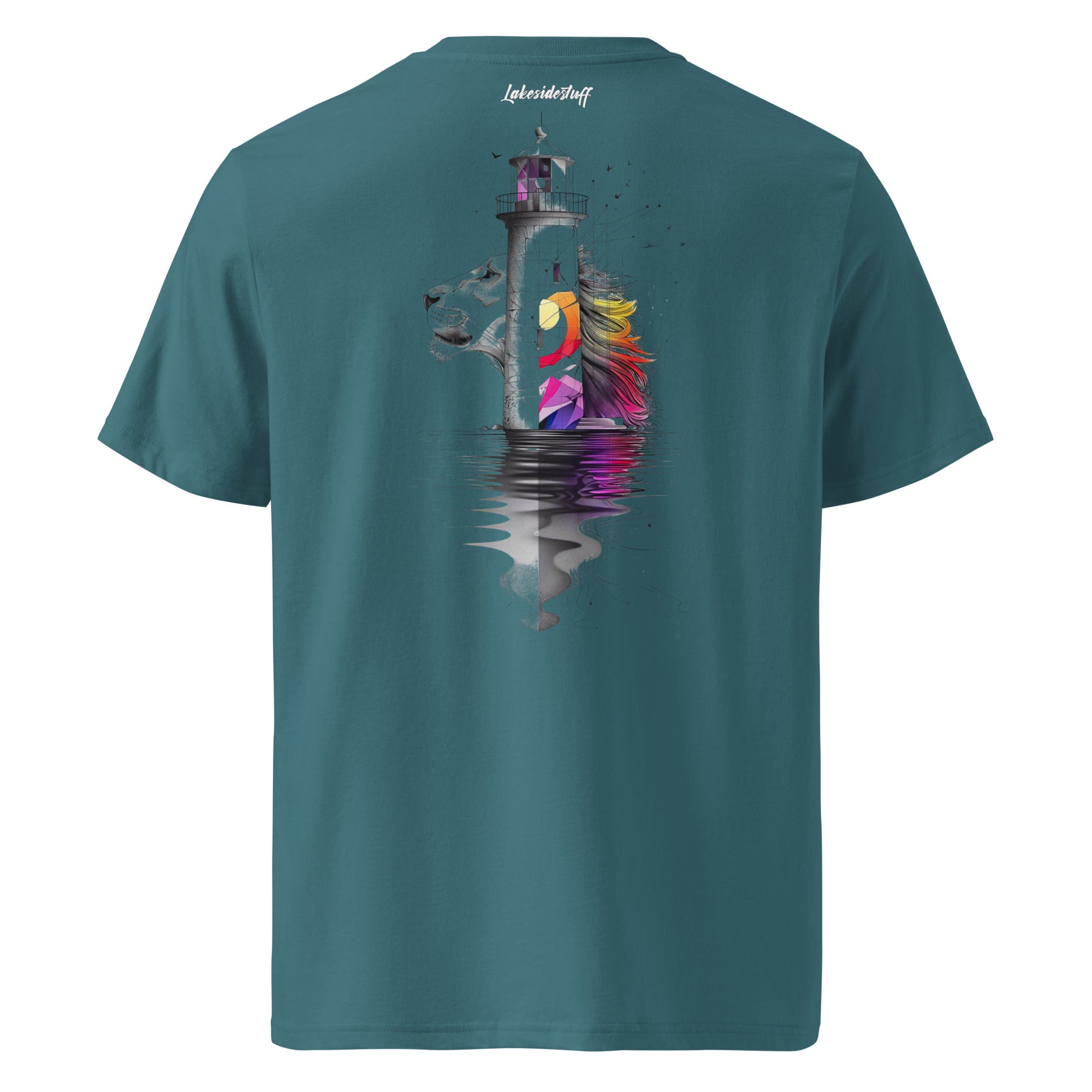 T-Shirt - Backprint - Lighthouse and Lion