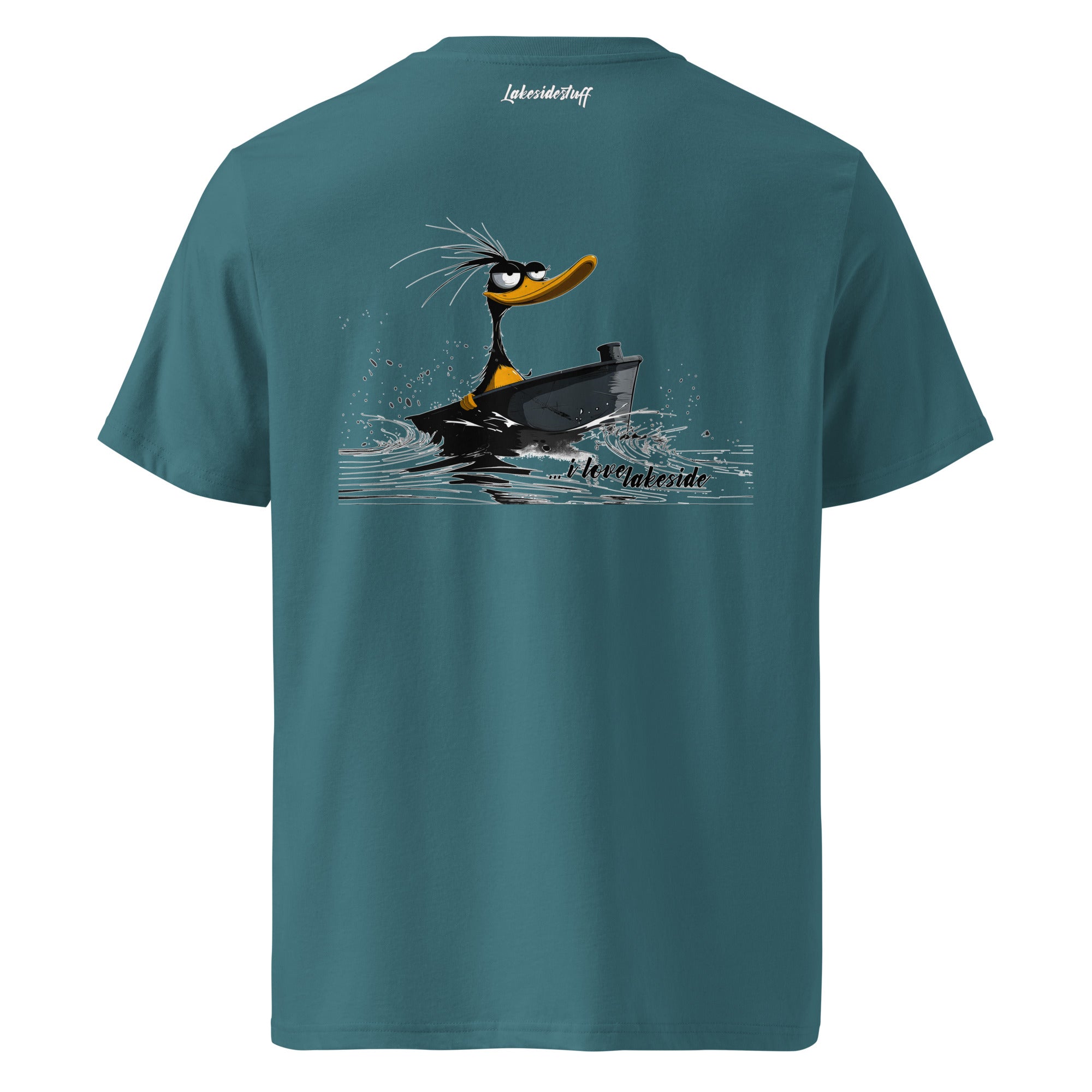 T-Shirt - Backprint - Duck in boat