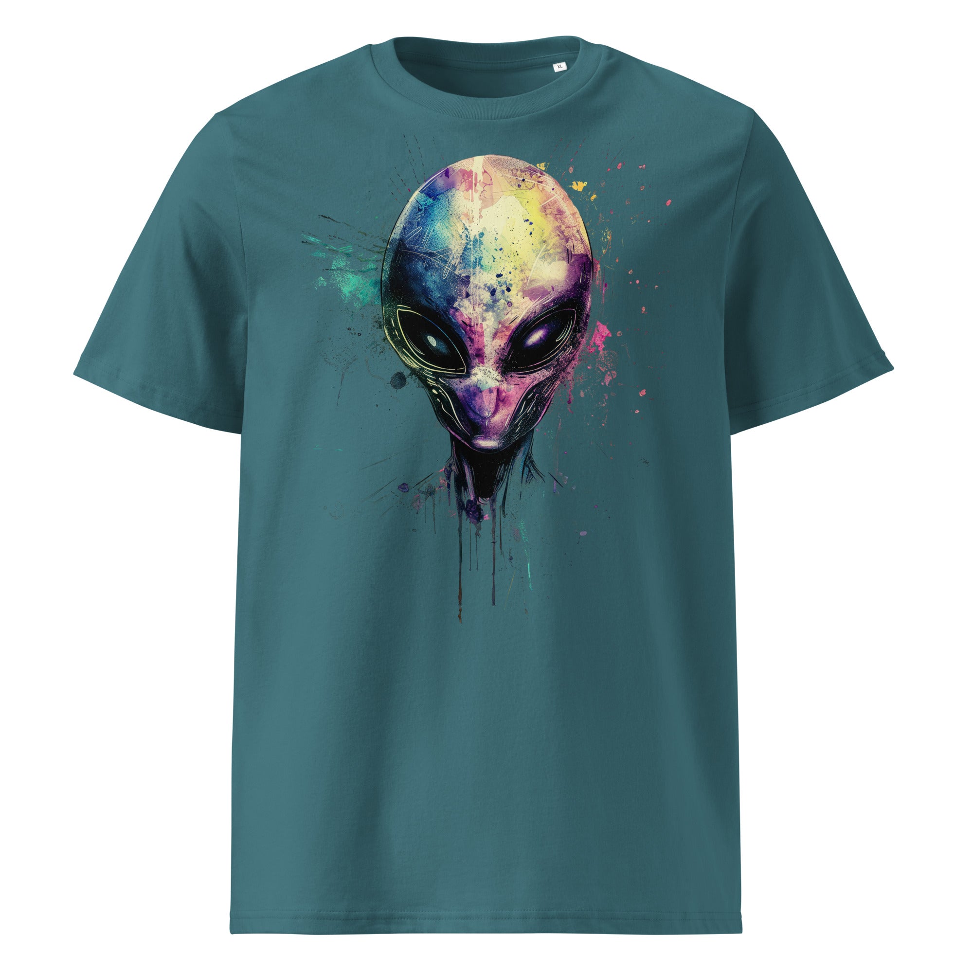 T-Shirt - Frontprint - Alien Head Colors