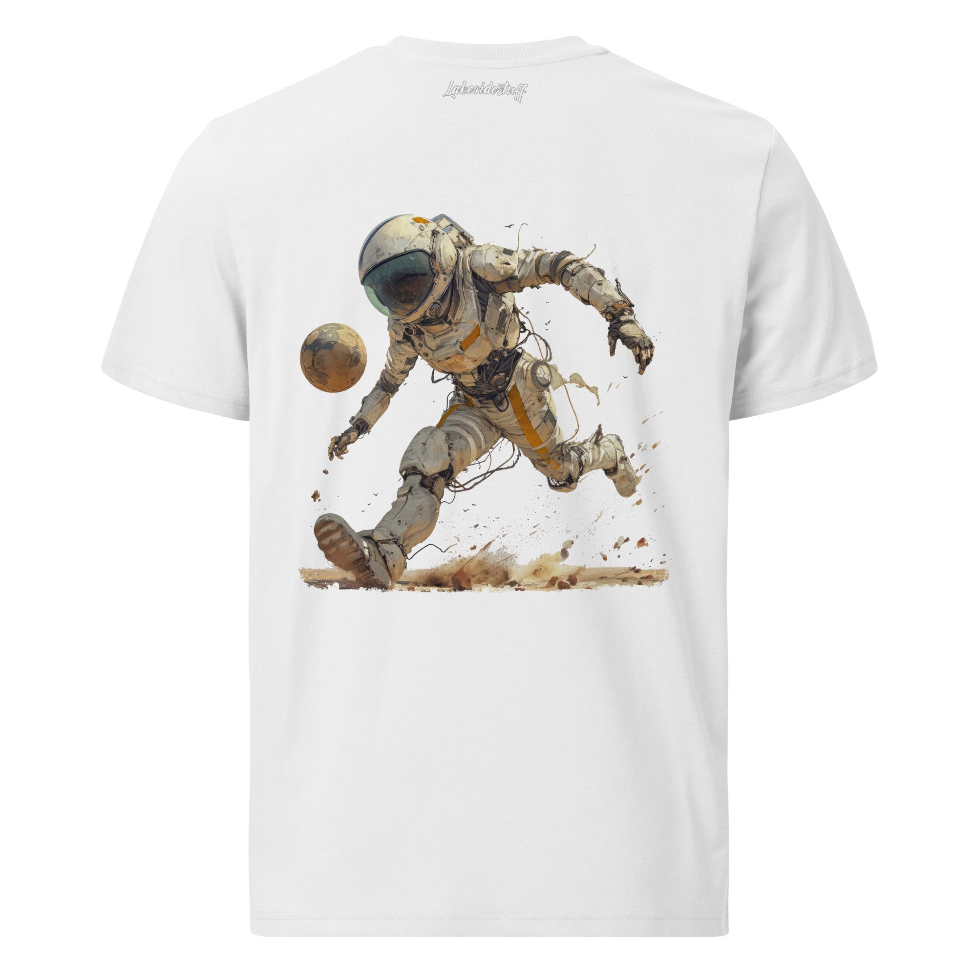 T-Shirt - Backprint - Football on the moon