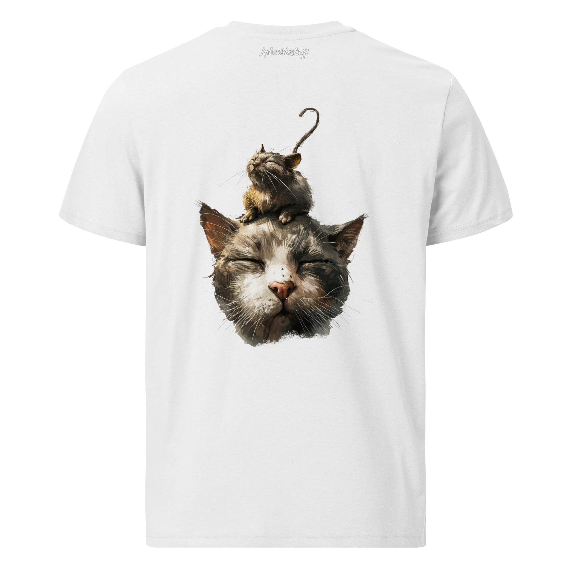 T-Shirt - Backprint - Mouse on Cat