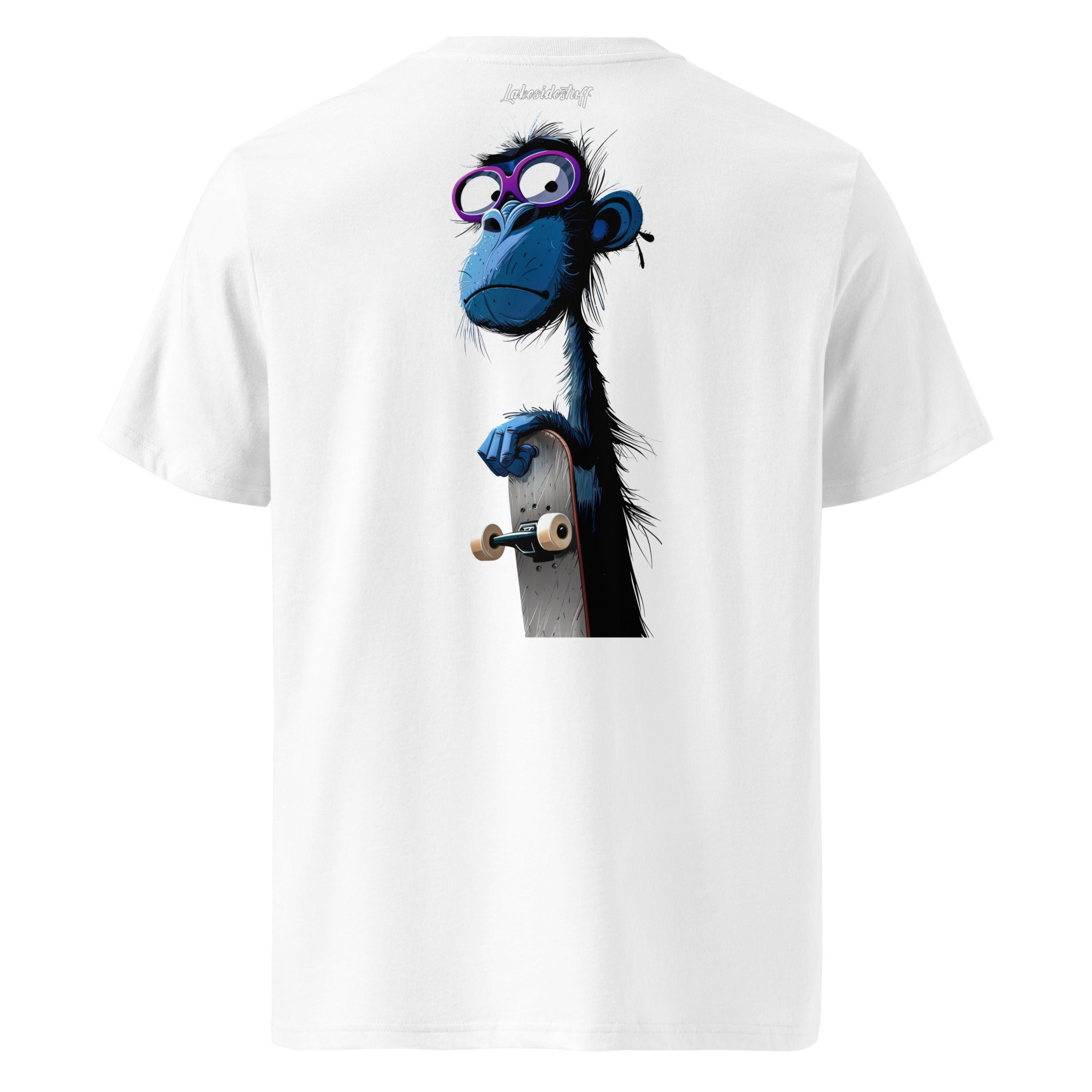 T-shirt - Backprint - Blue Monkey