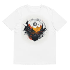 T-Shirt - Frontprint - Abstrakte Landschaft Line Art