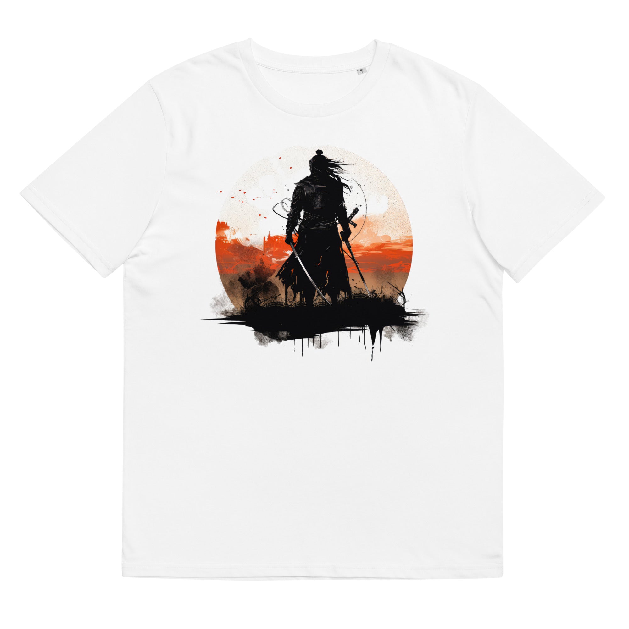 T-Shirt - Frontprint - Samurai Sonnenuntergang