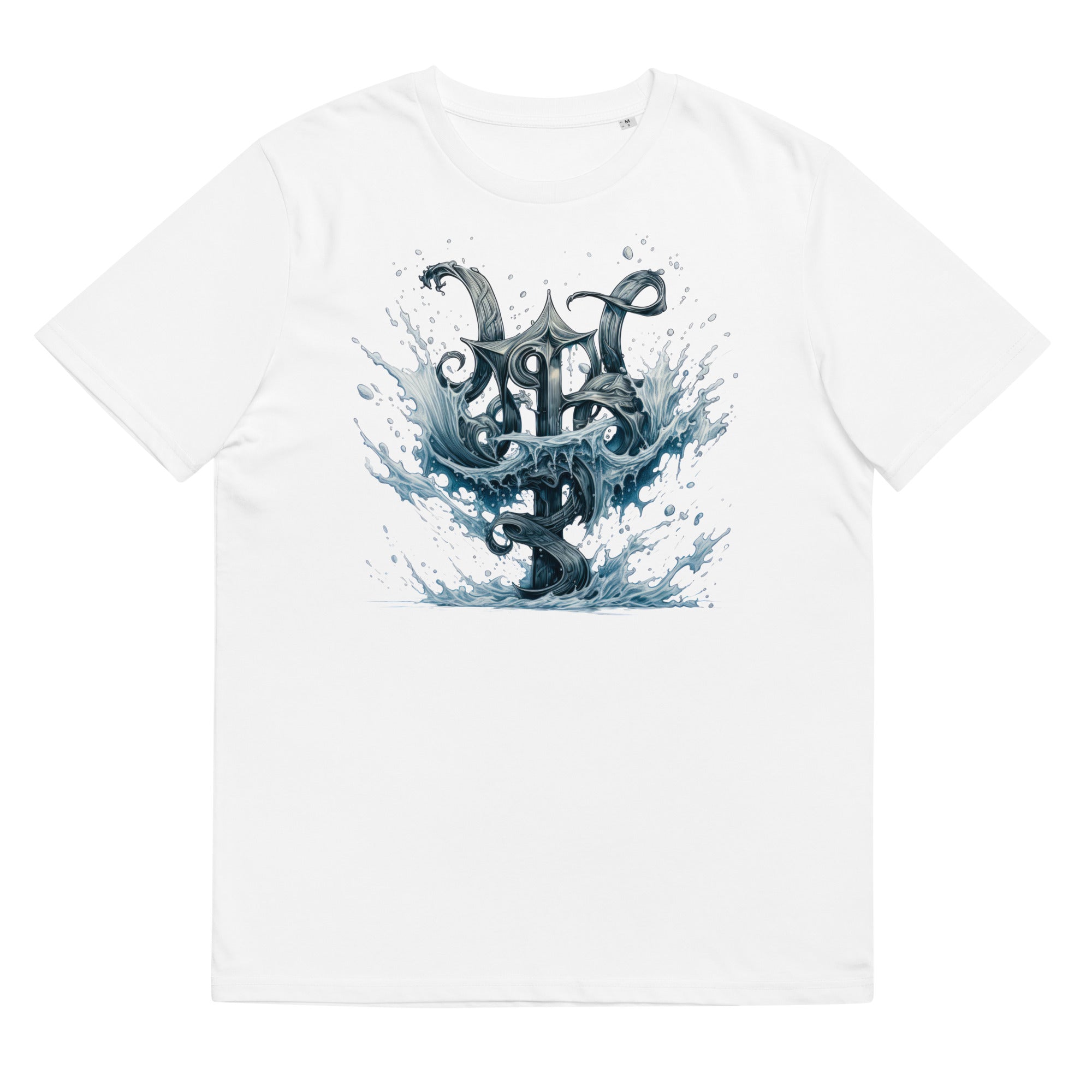 T-Shirt - Frontprint - Wikinger Rune mit Wasser