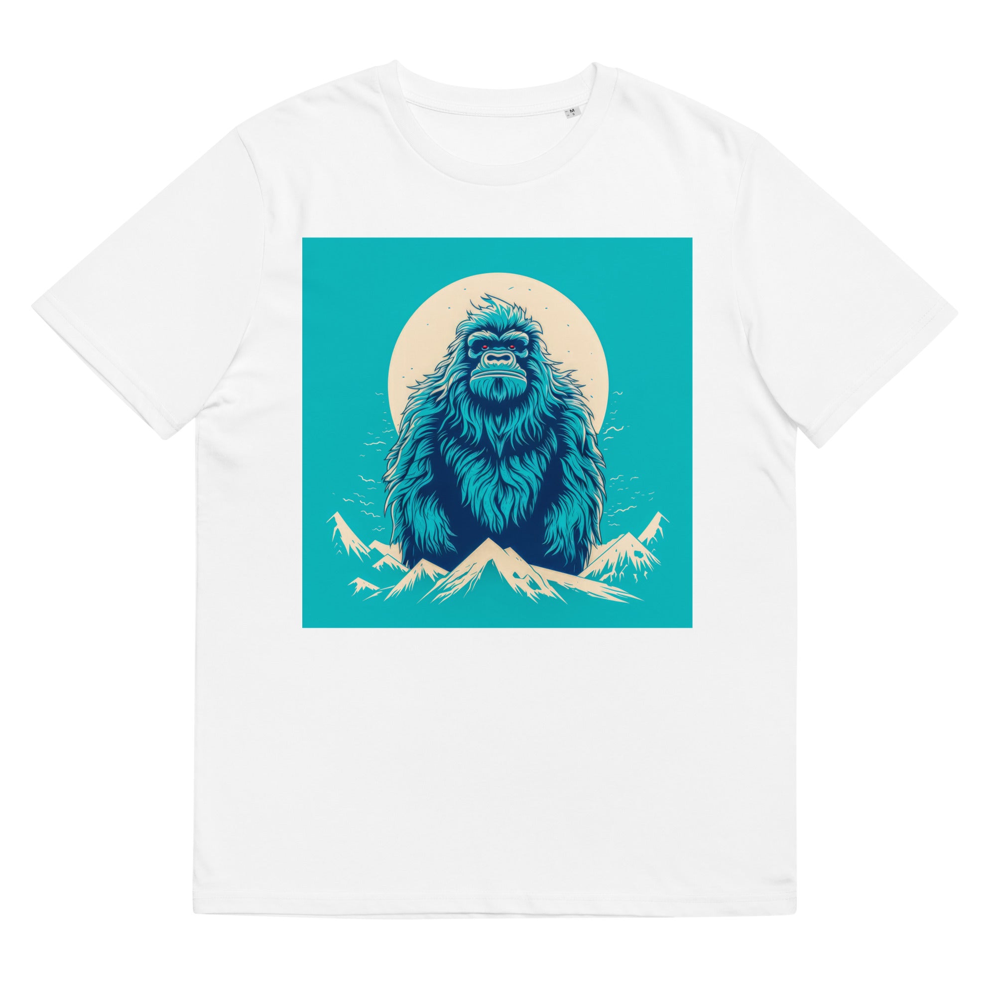 T-Shirt - Frontprint - Blauer Yeti