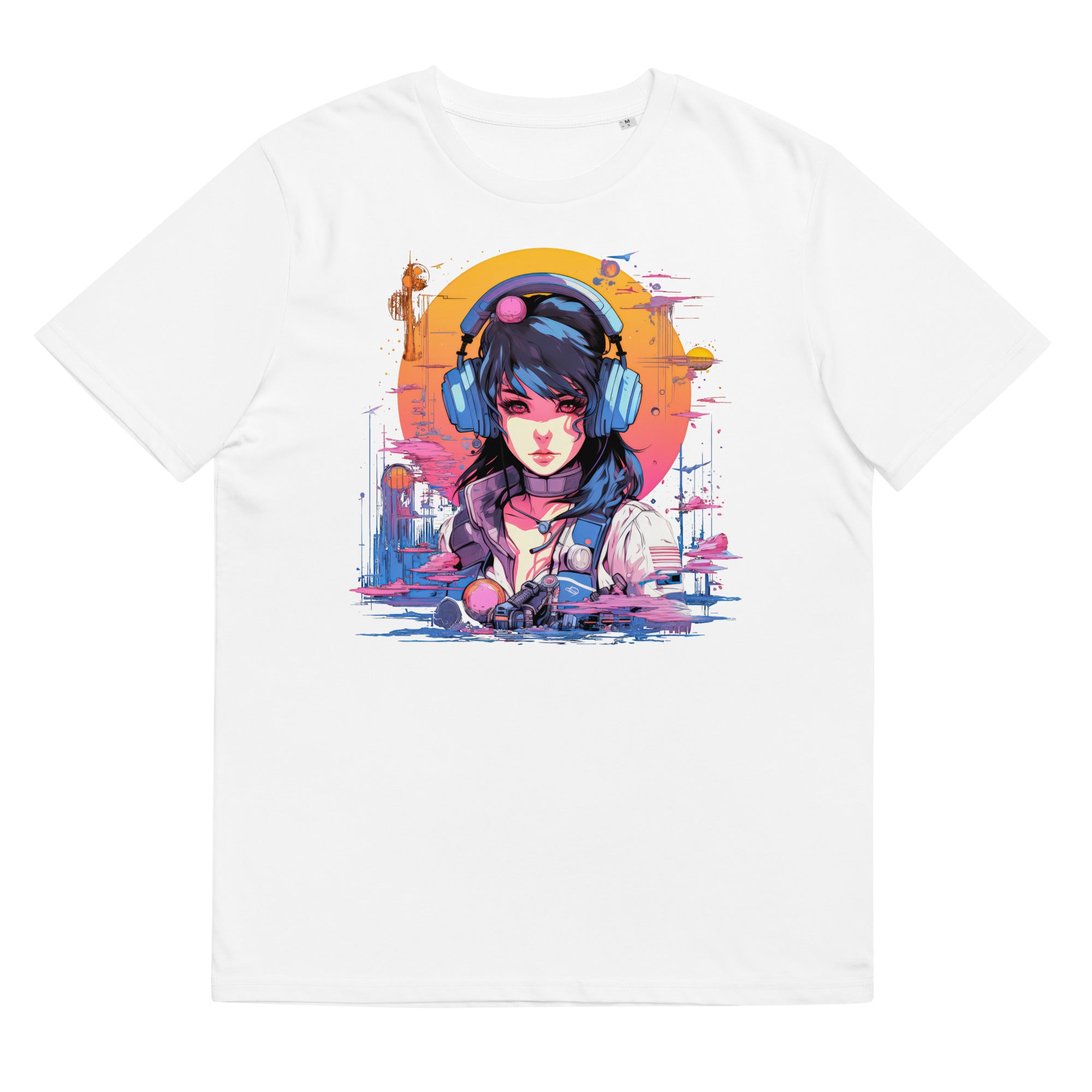 T-Shirt - Frontprint - Retrofuturistische Frau