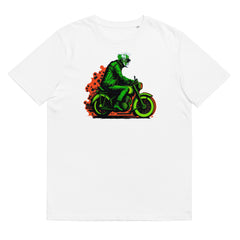 T-Shirt - Frontprint - Opa auf Motorrad