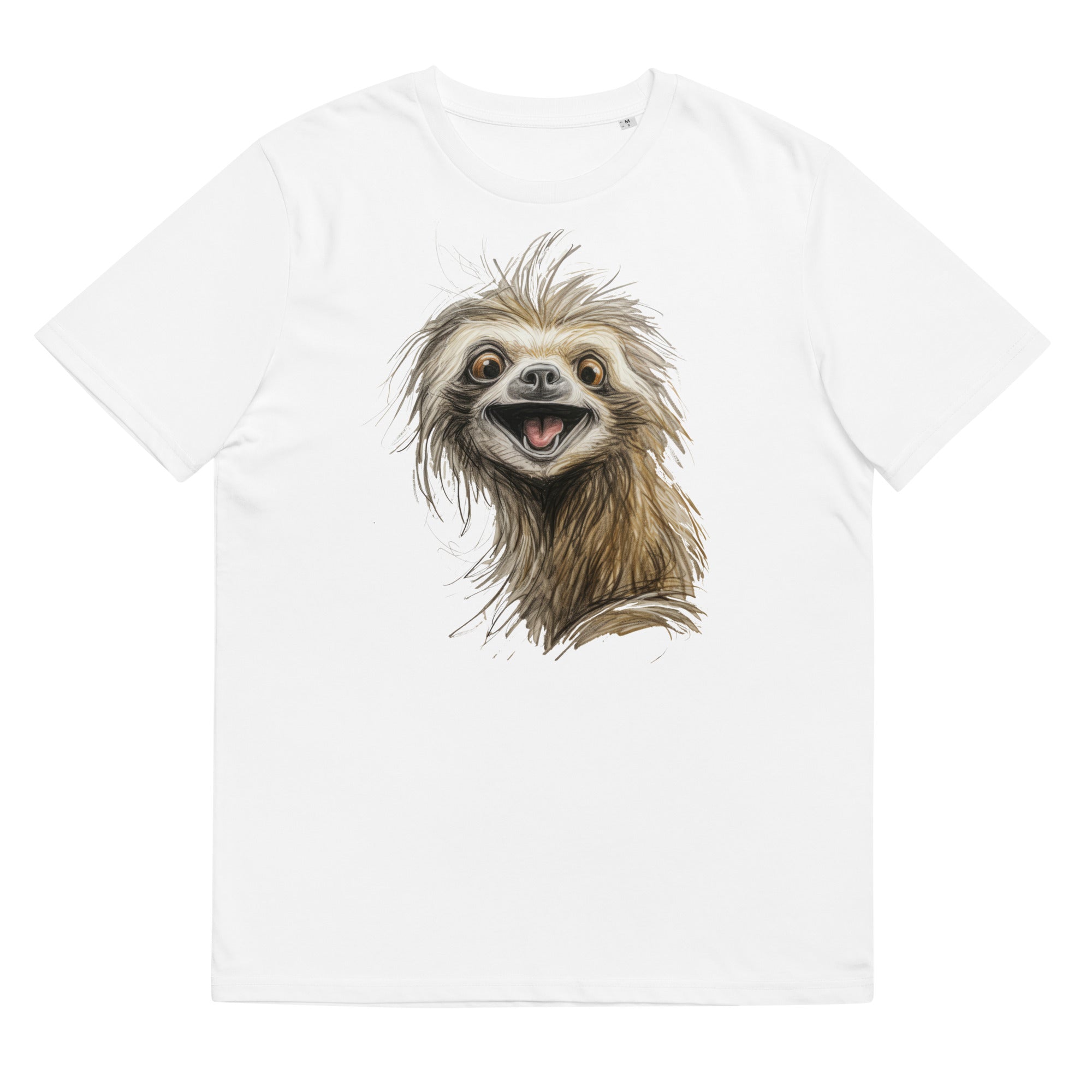 T-Shirt - Frontprint - Sloth Scribble