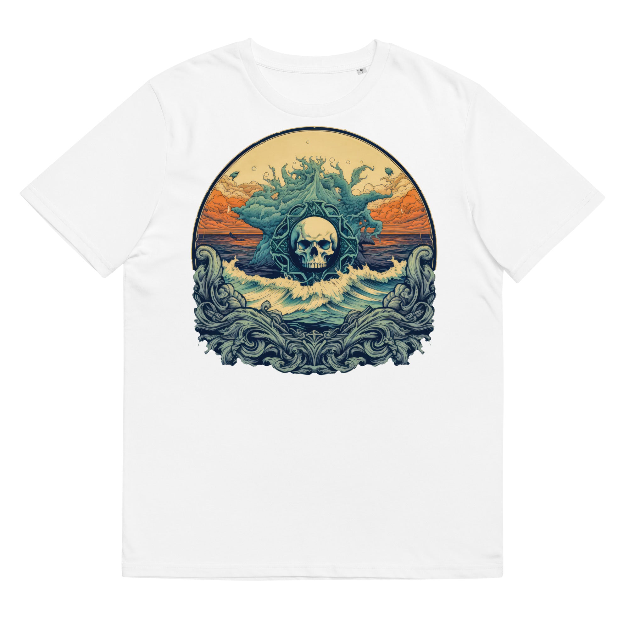 T-shirt - front print - Ocean Skull Emblem