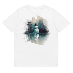 T-Shirt - Frontprint - Schneemann im Wald