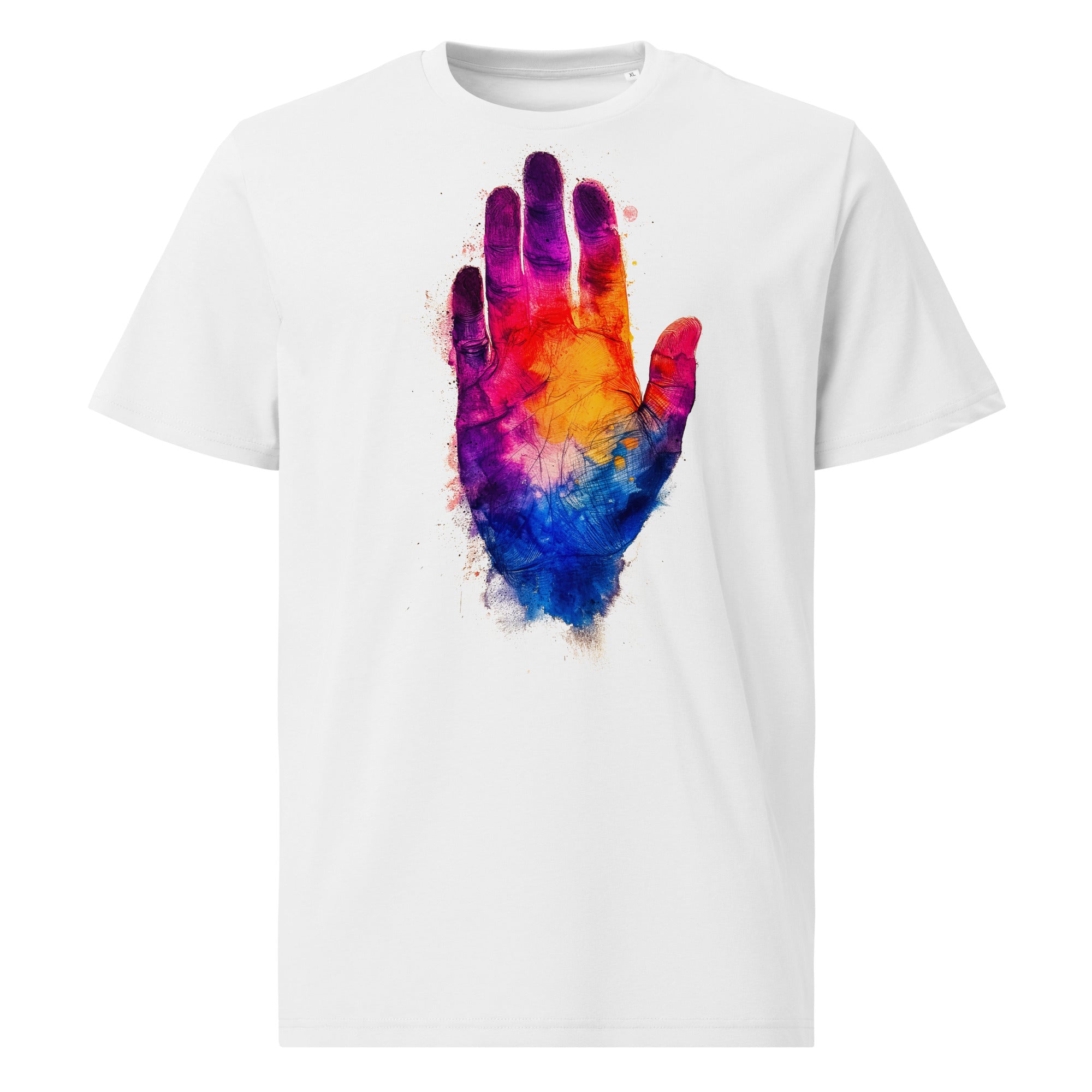 T-Shirt - Frontprint - Bunte Hand