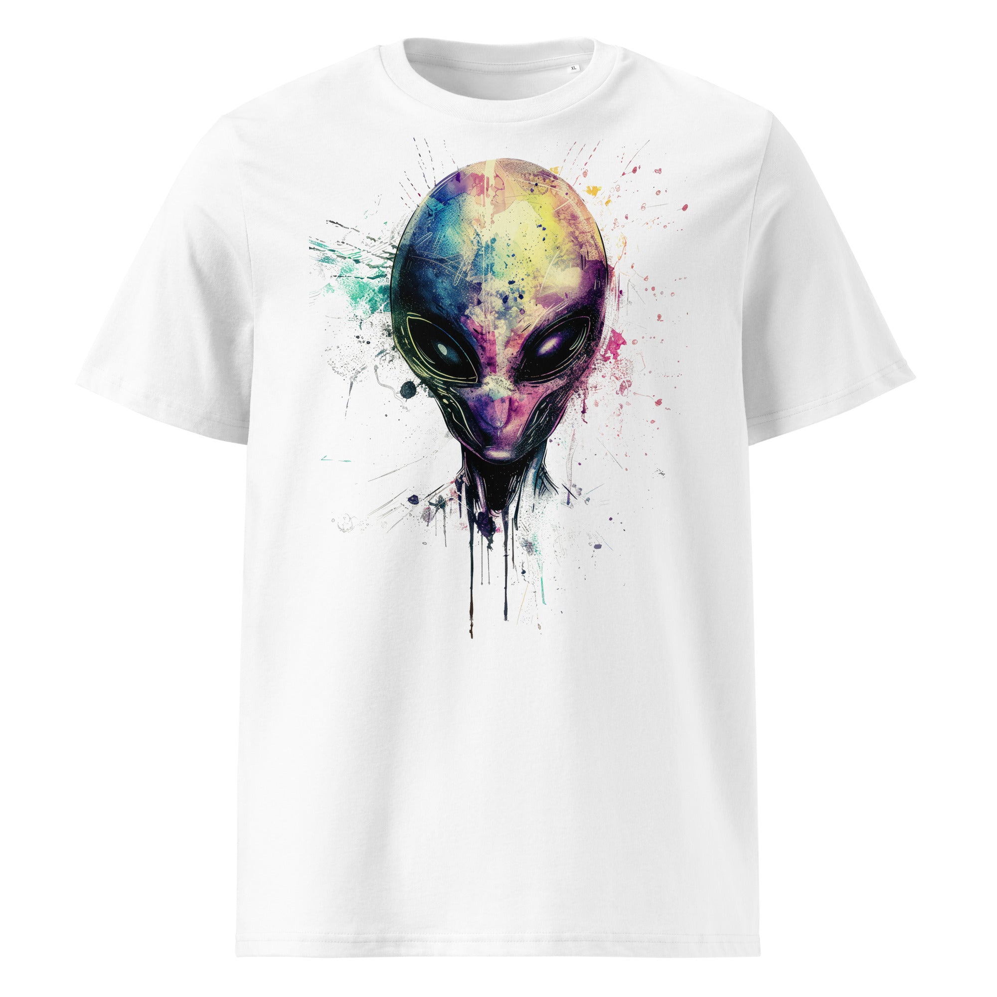 T-Shirt - Frontprint - Alien Head Colors