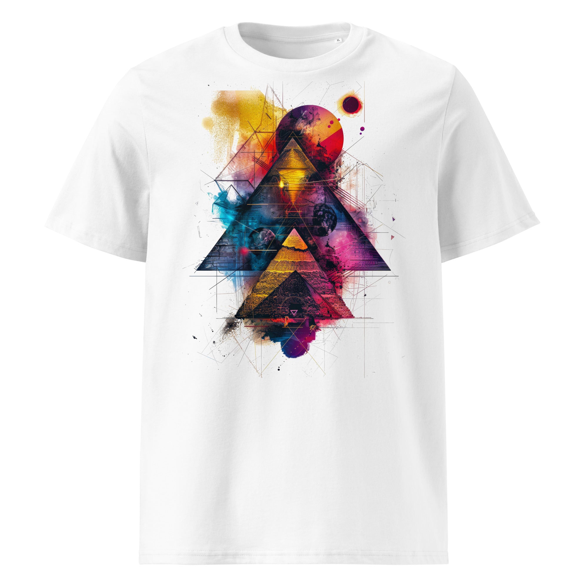 T-Shirt - Frontprint - Pyramides in Color