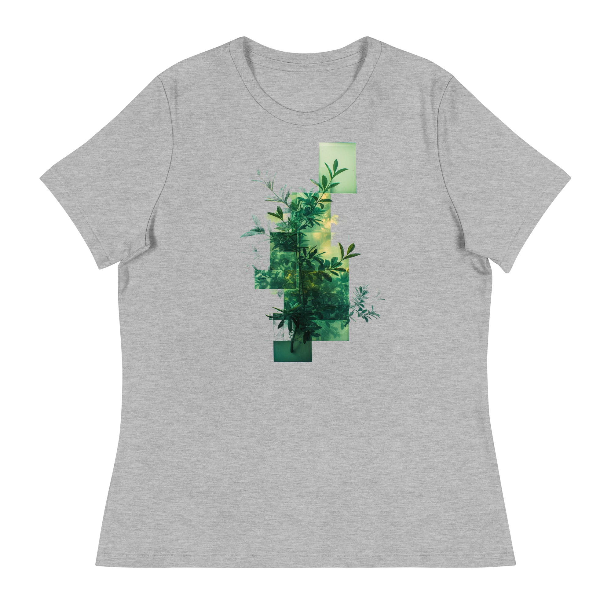 T-shirt - front print - Green plant