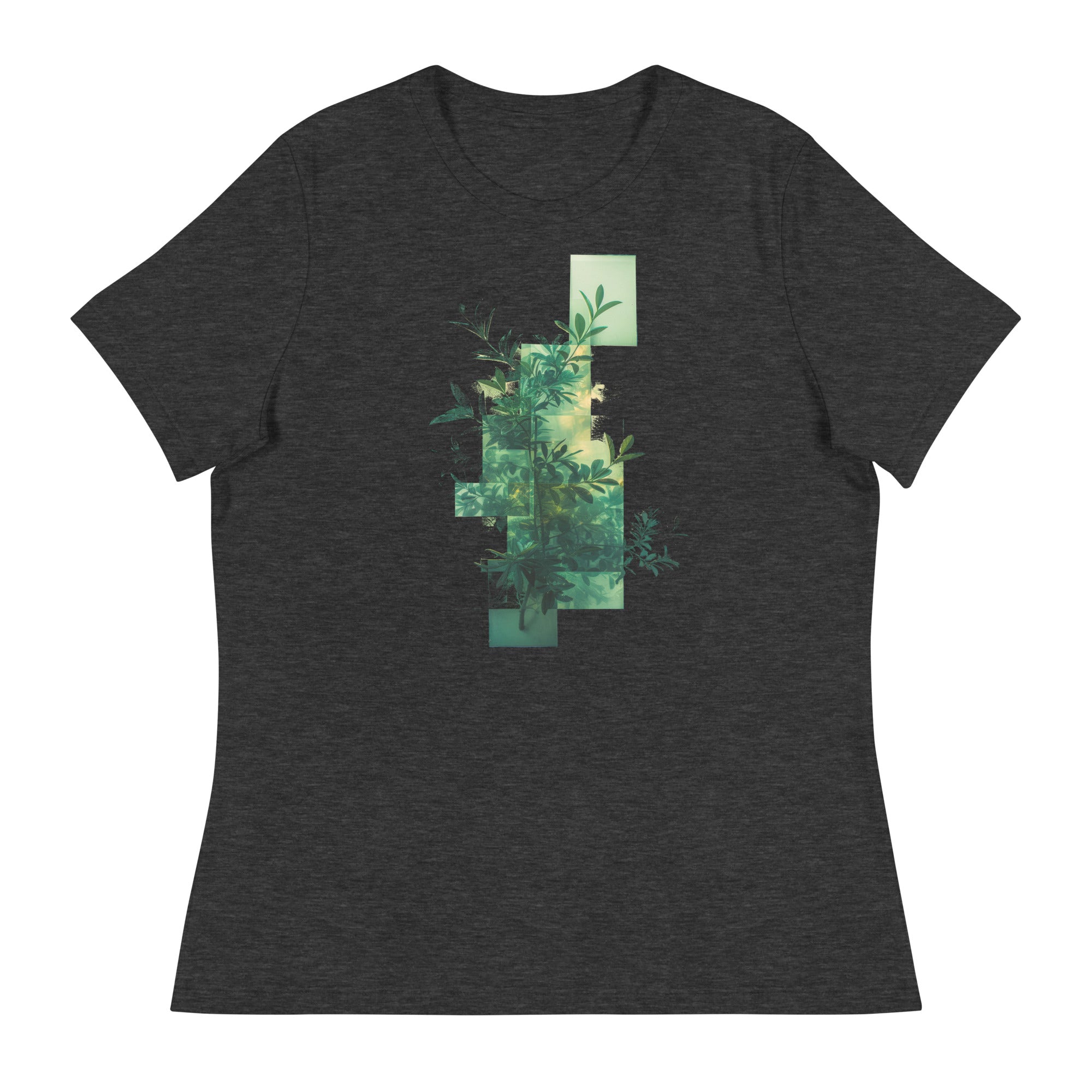 T-shirt - front print - Green plant