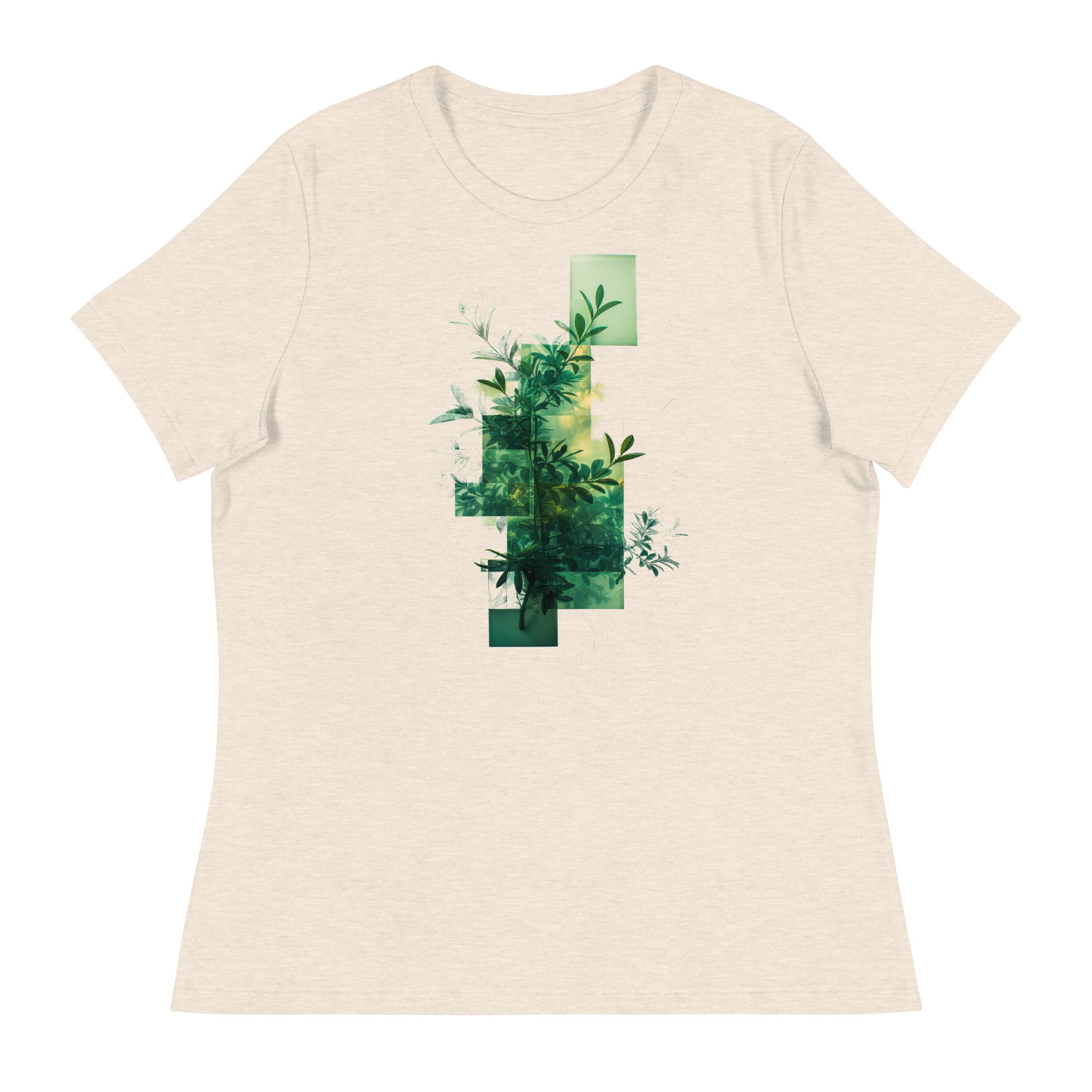 T-shirt - front print - Green plant